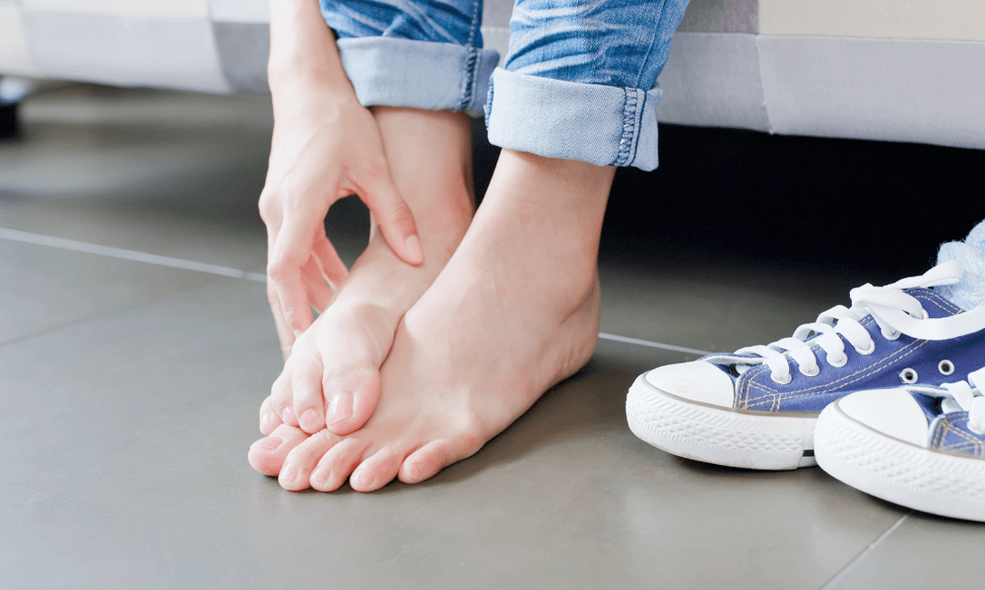 Symptoms of mycosis or athlete's foot