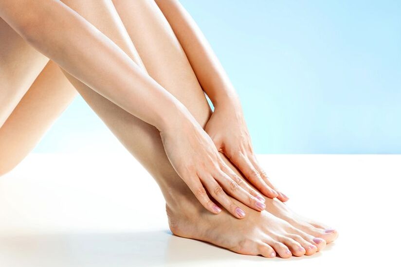 Healthy feet after nail fungus treatment